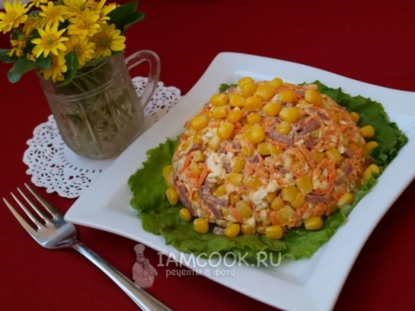 Smoked cheese salad recipe