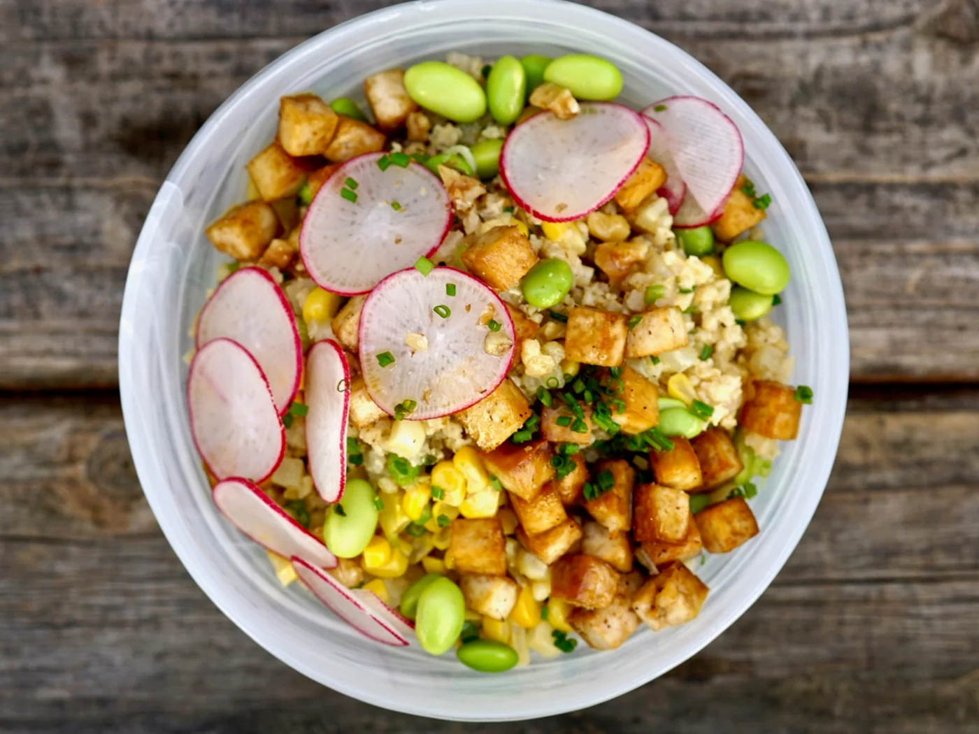 Smokey Millet Super Grain Bowl With Crispy Tofu prepared recipe