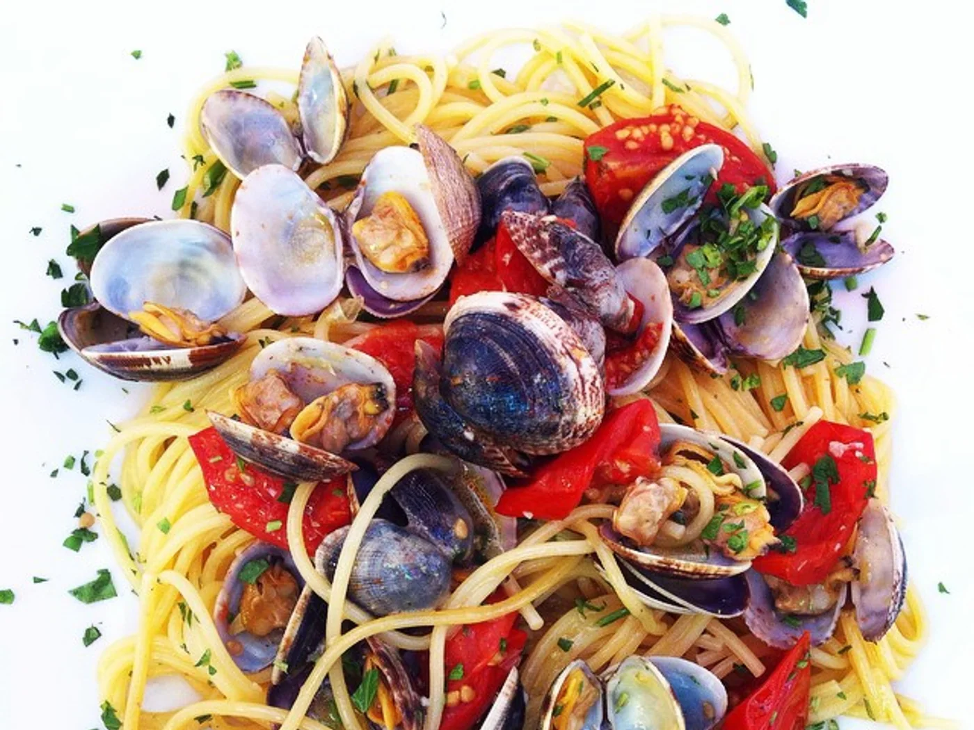 Spaghetti with Clams prepared recipe