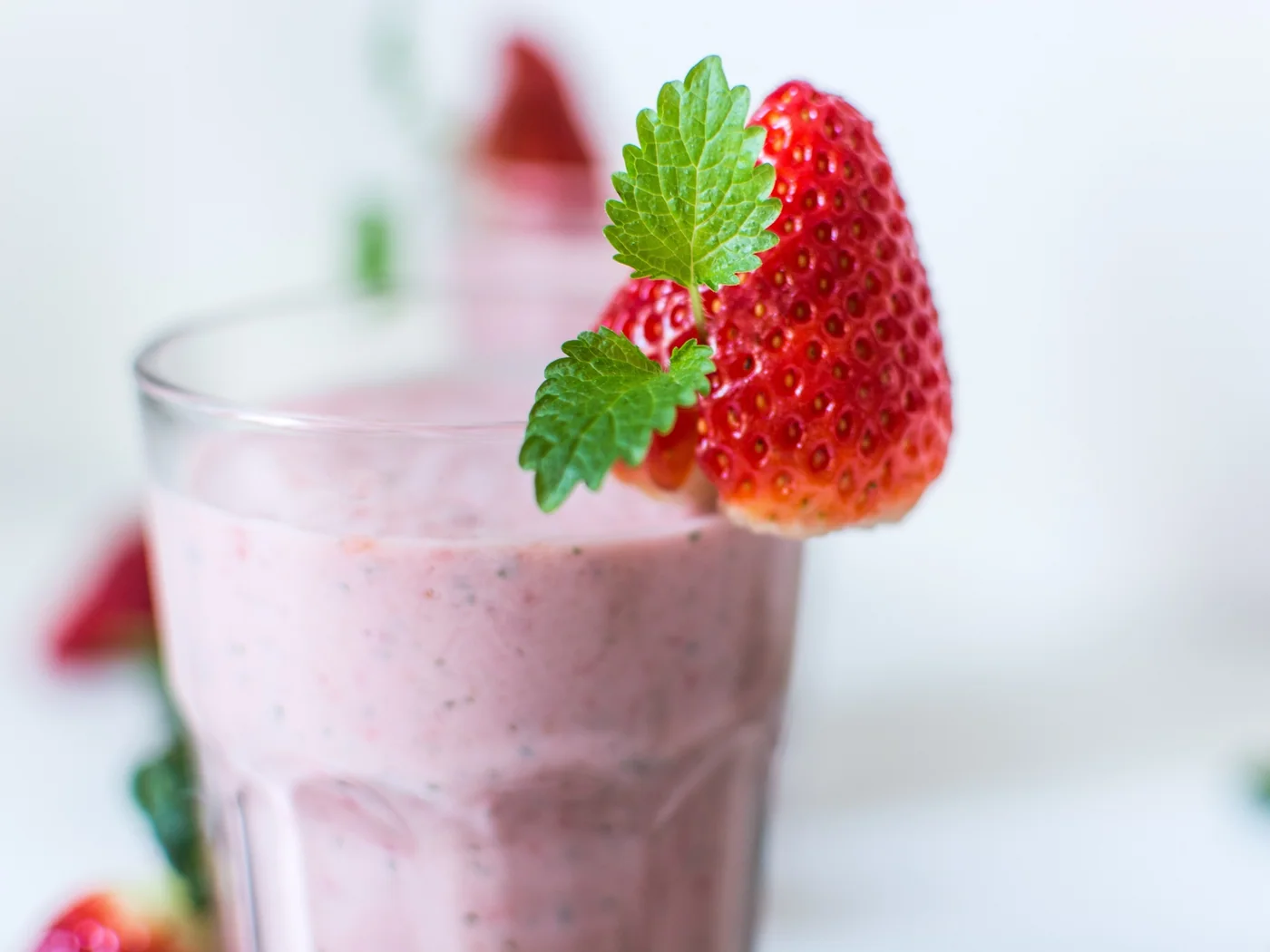 Strawberry Milkshake prepared recipe