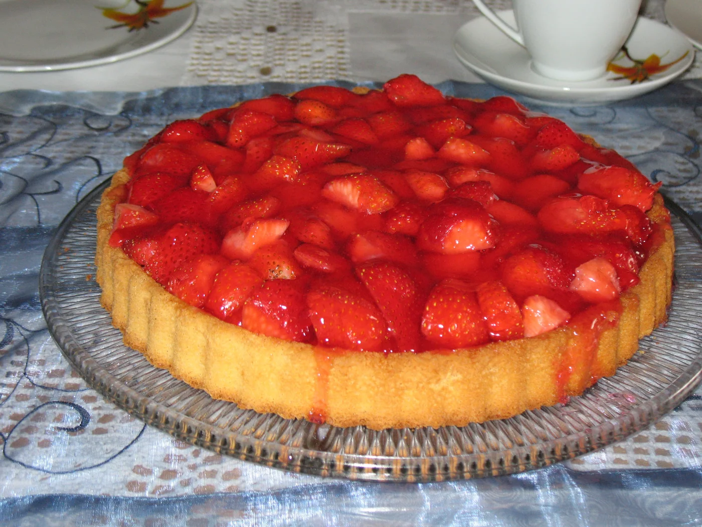 Strawberry Pie prepared recipe