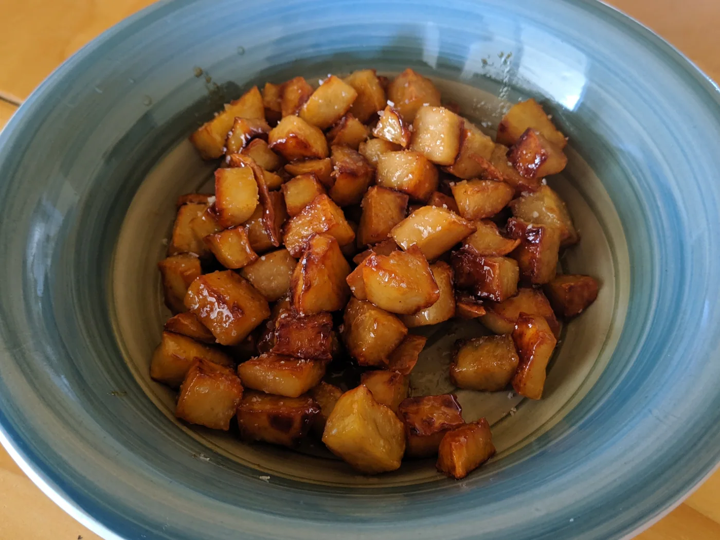 Sweet Potatoes Sautéed with Honey prepared recipe