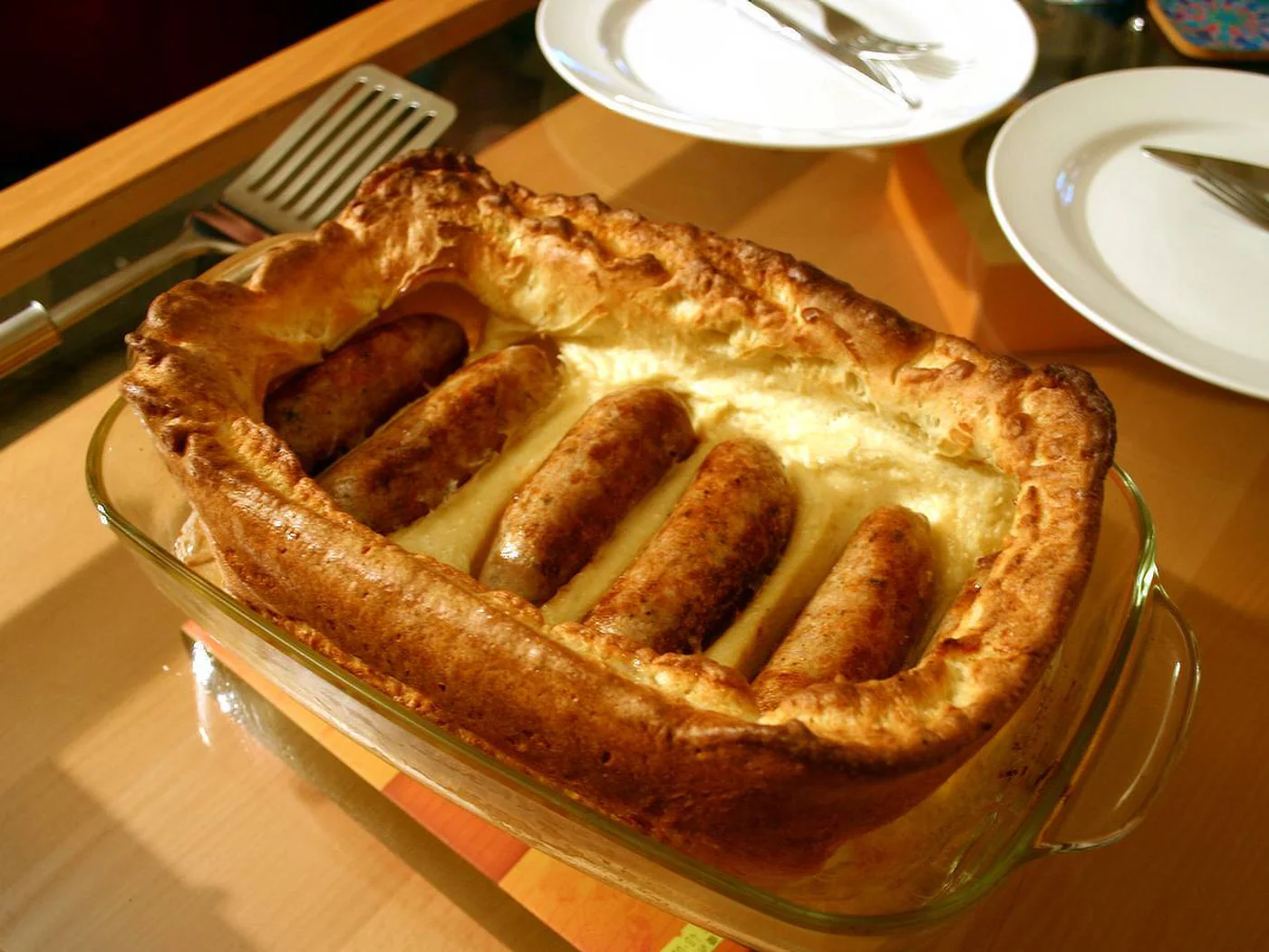 Toad in the Hole prepared recipe