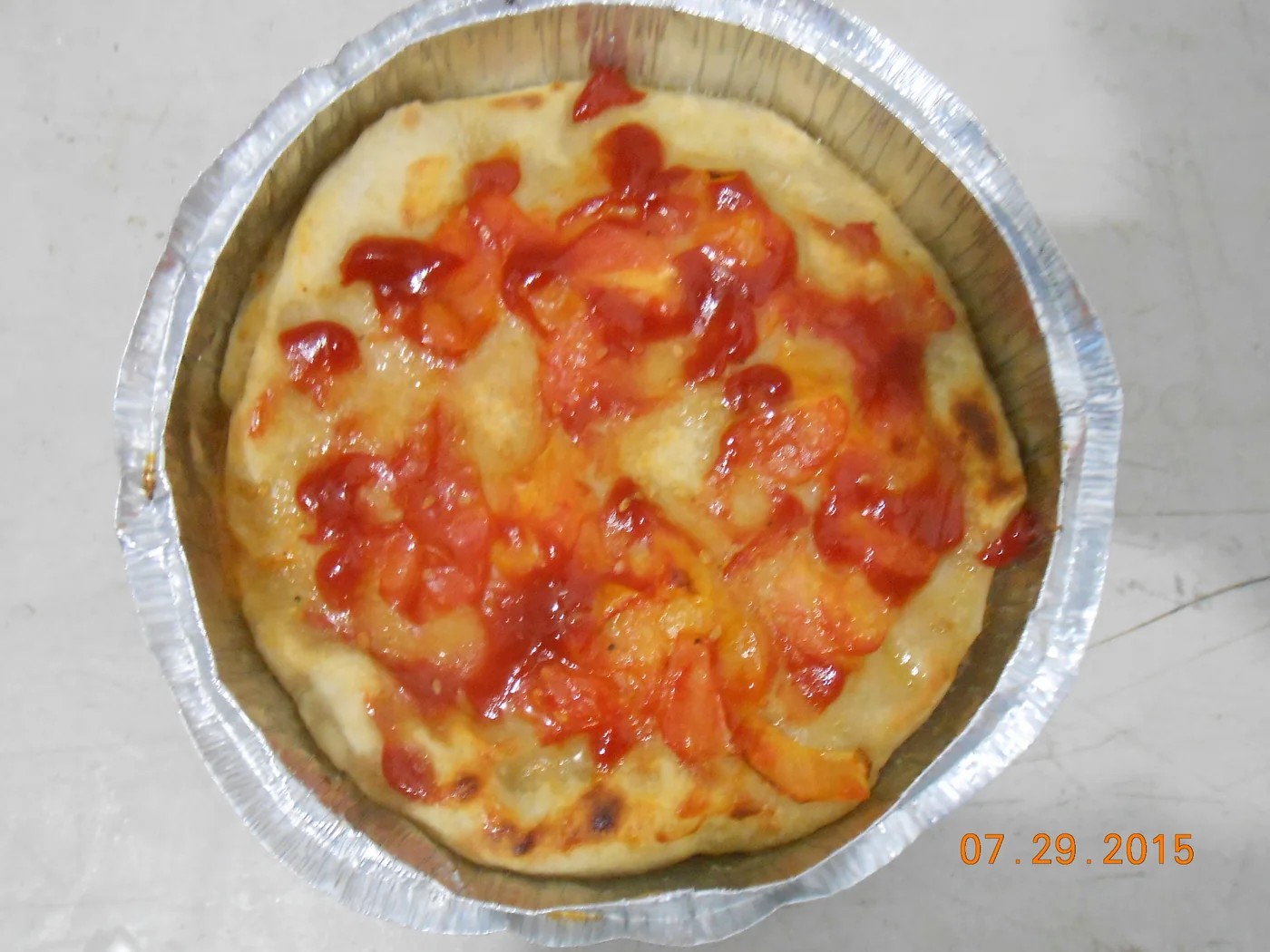 Tomato Pizza prepared recipe