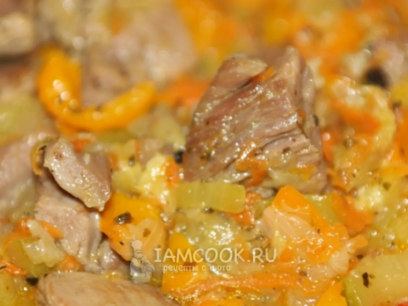 Turkey stewed with vegetables recipe