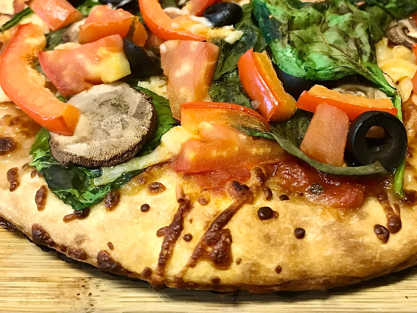 Veggie Pizza prepared recipe