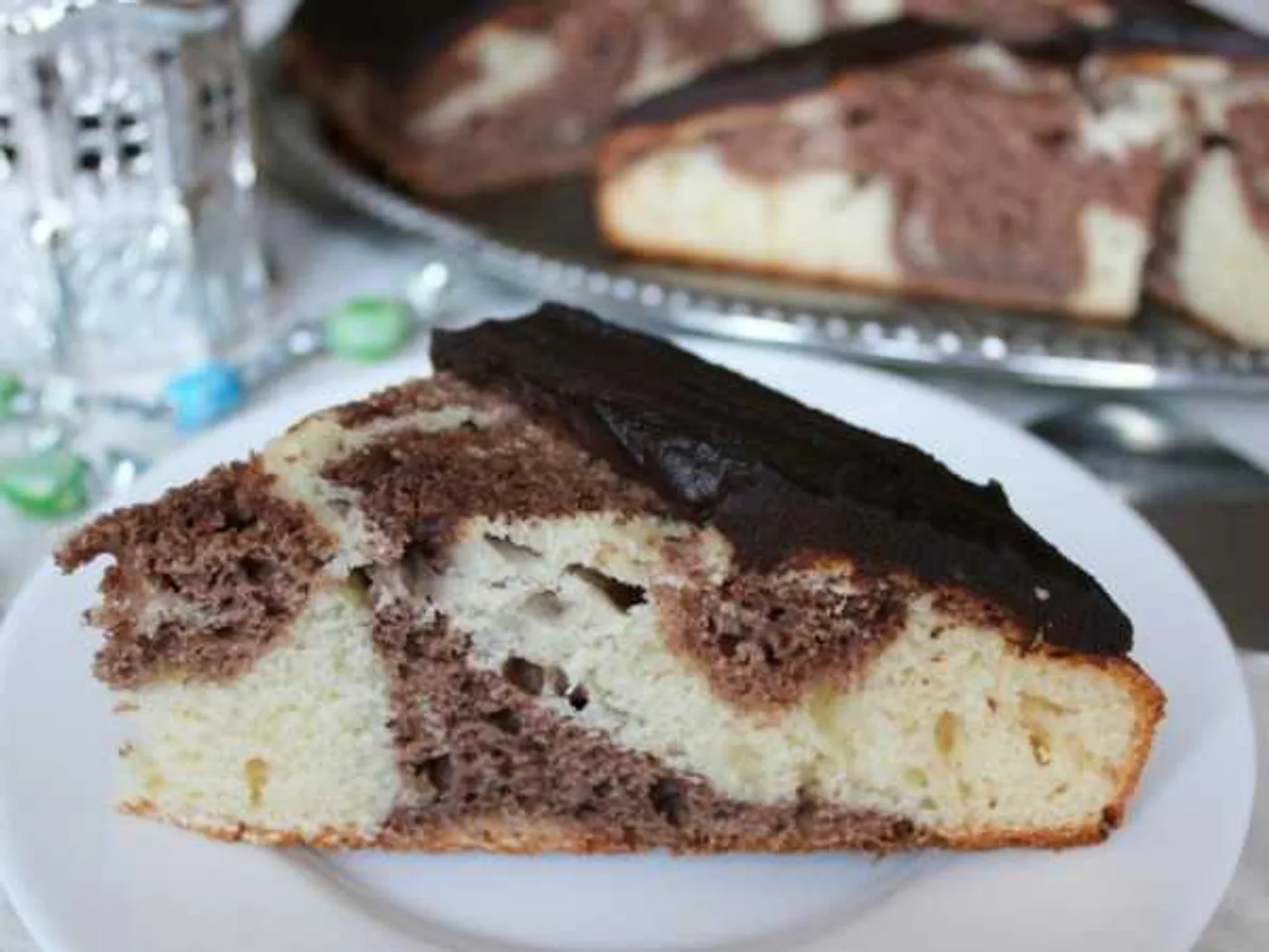 Zebra cake on kefir recipe