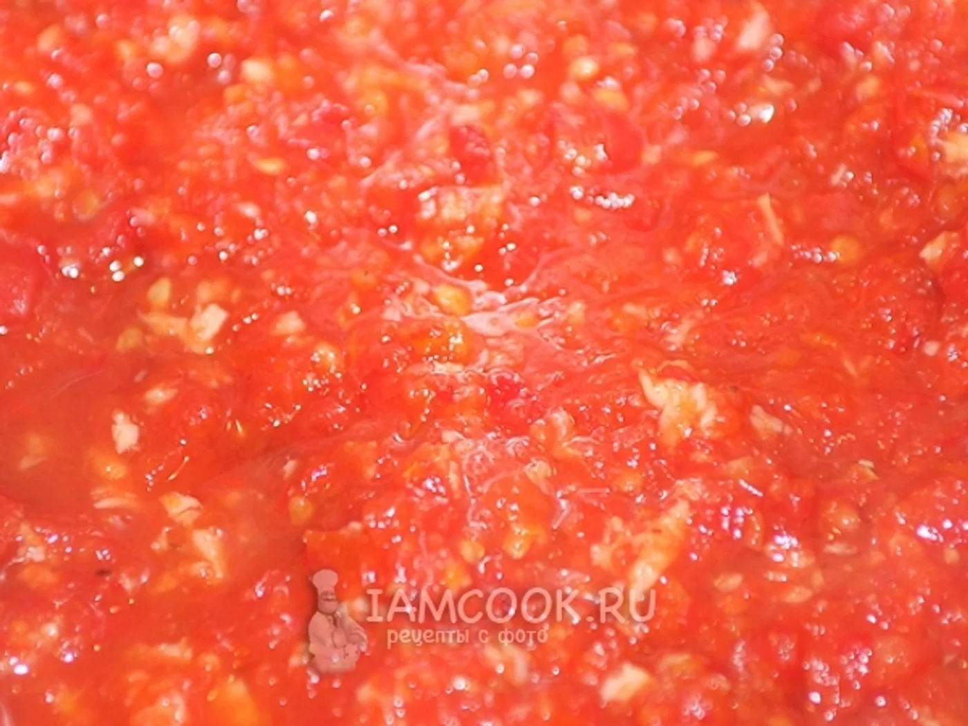A hot adjika of tomatoes for winter recipe
