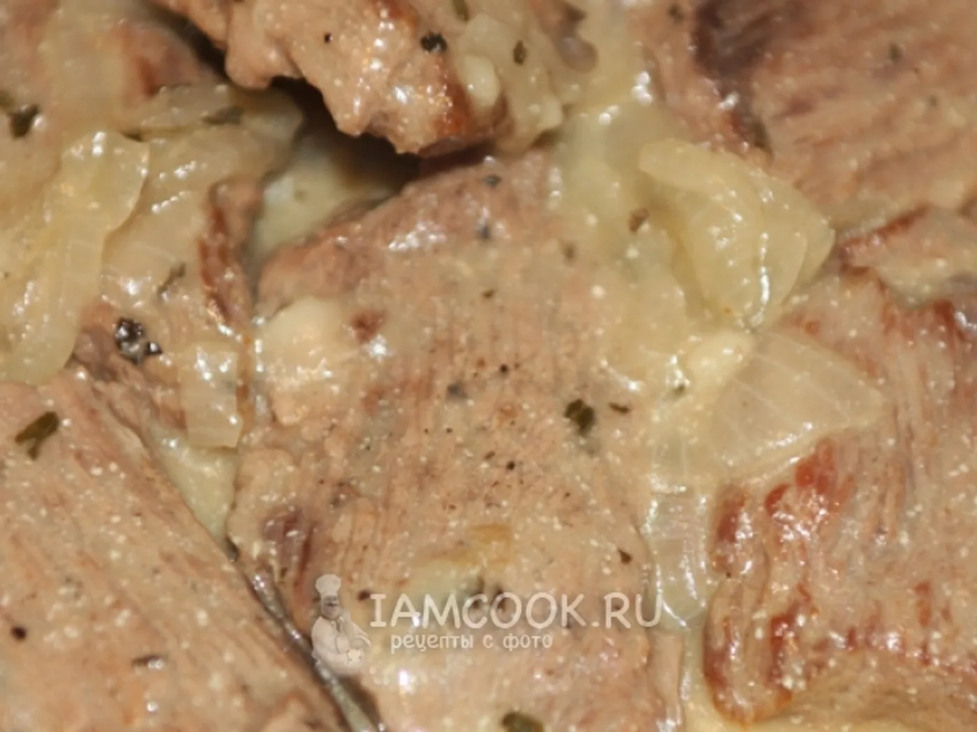 Beef stewed in sour cream recipe