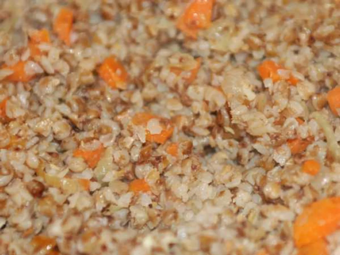 Buckwheat with onions and carrots recipe