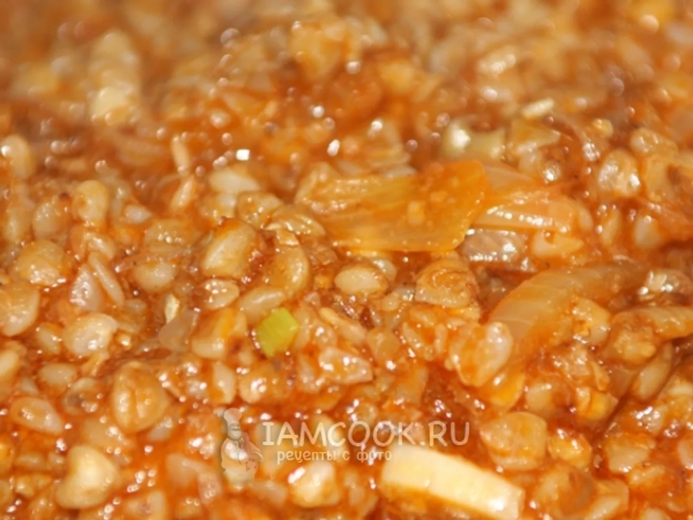 Buckwheat with stew recipe