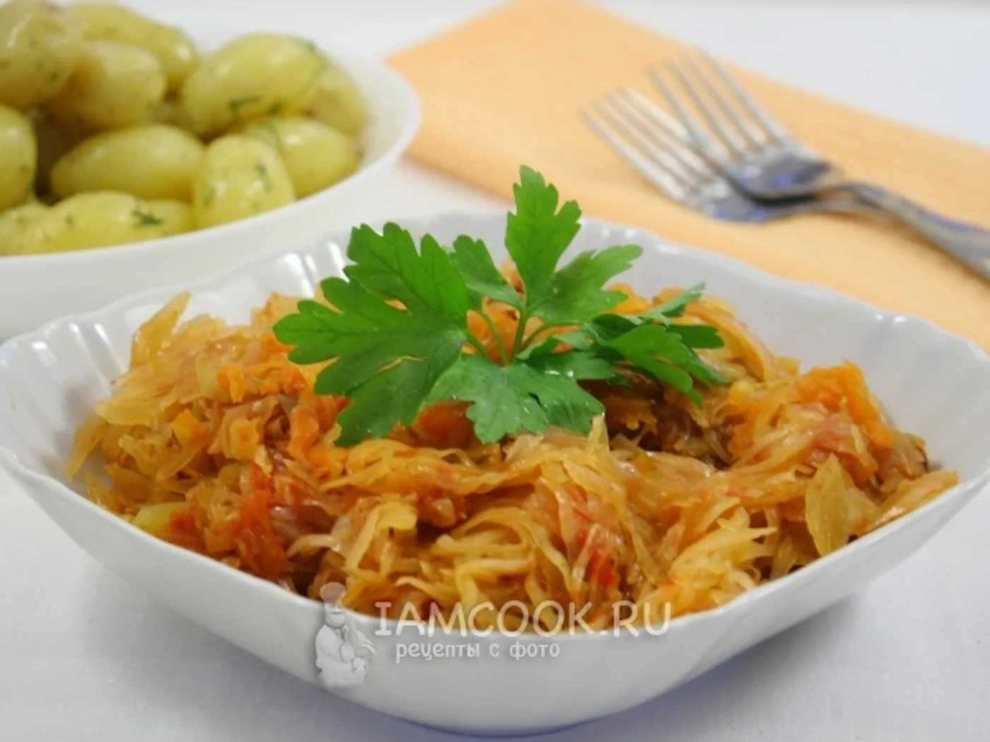 Cabbage stewed in a multicooker recipe
