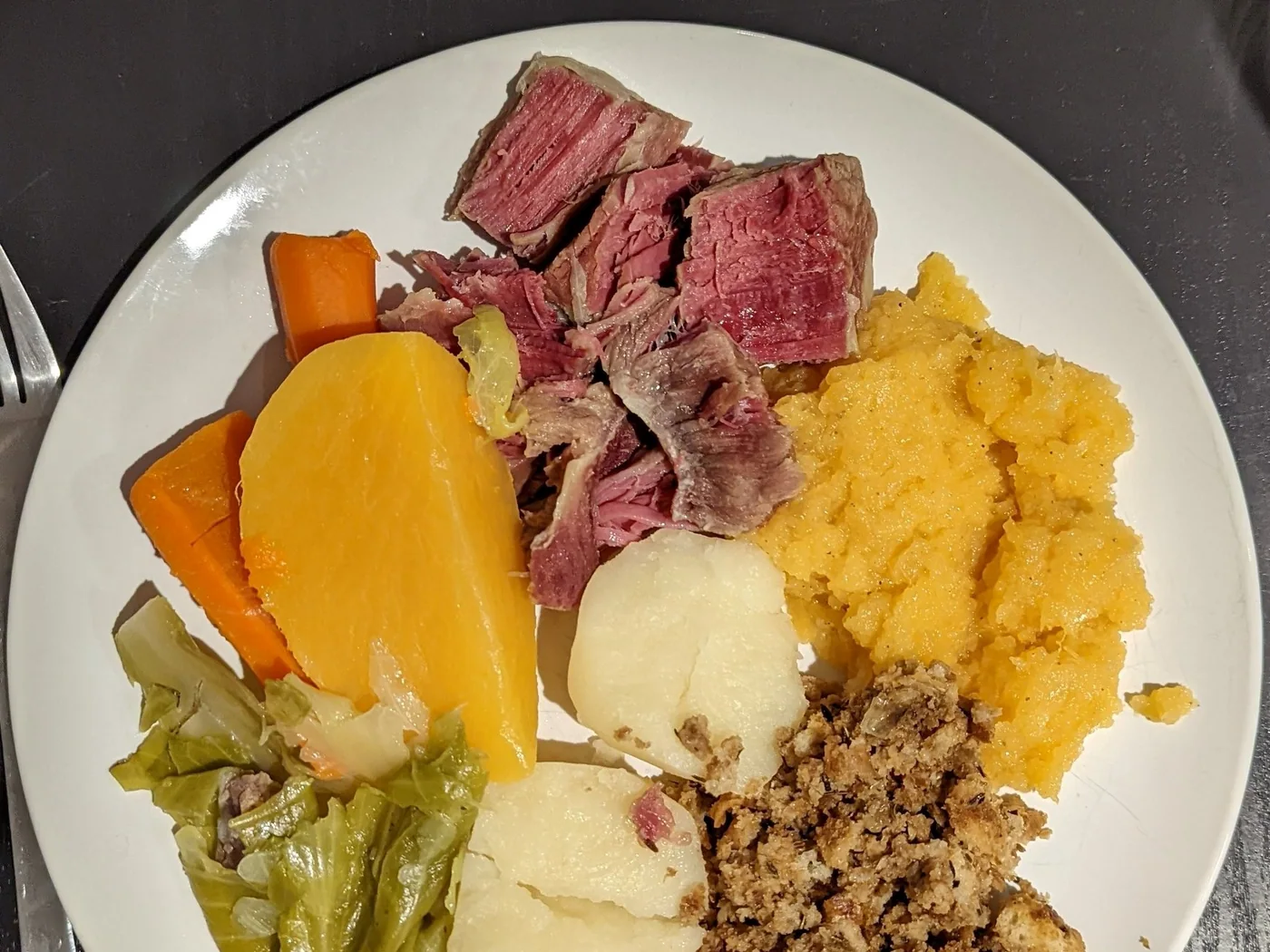 Newfoundland Jiggs Dinner prepared dish