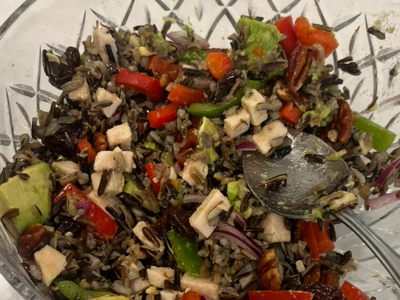 Canadian Wild Rice and Cranberry Salad prepared dish