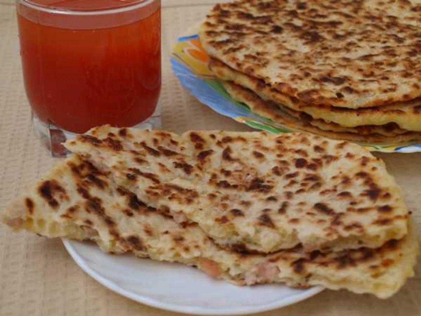 Cheese cakes with ham recipe