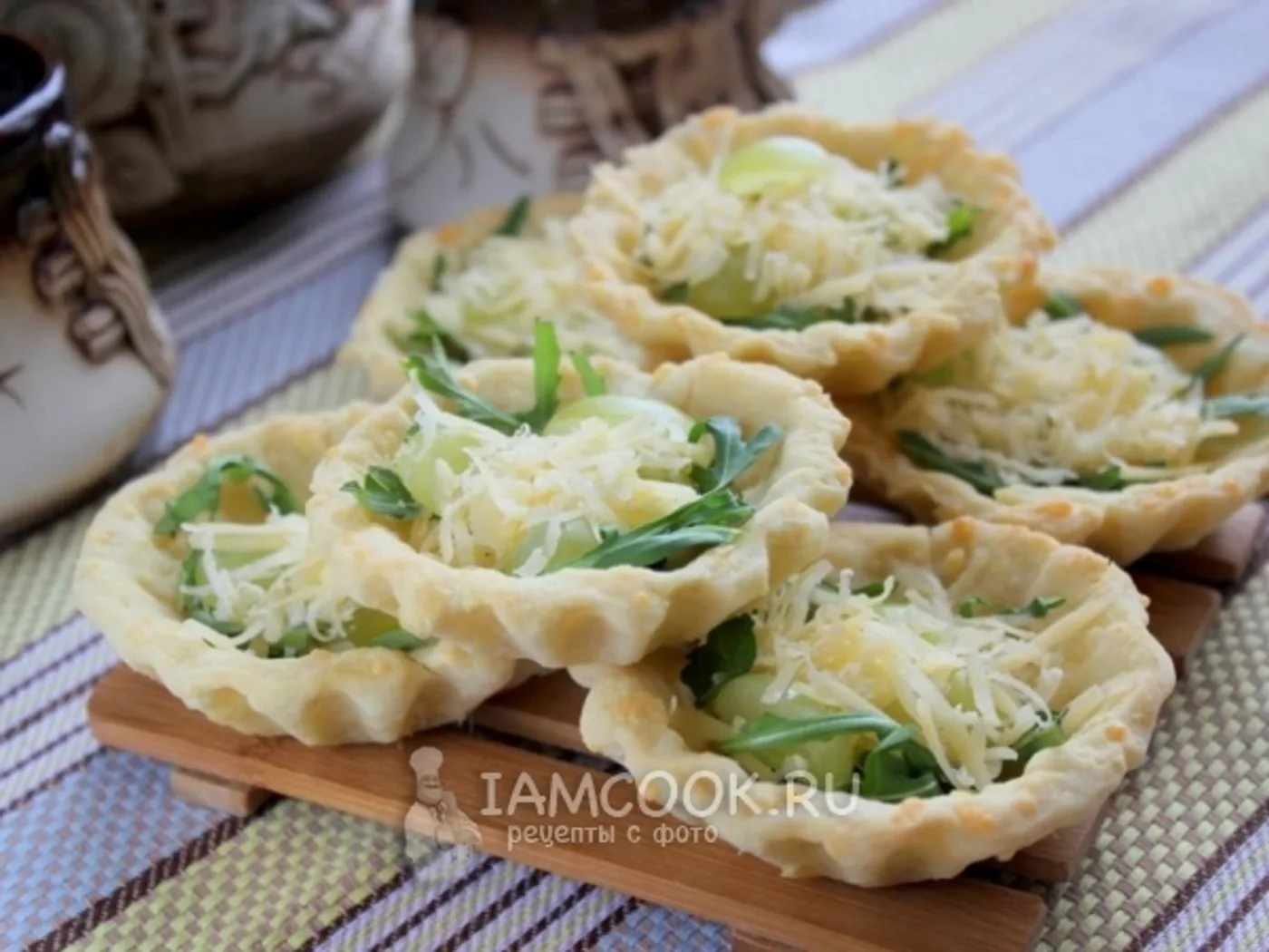 Cheese tartlets. recipe