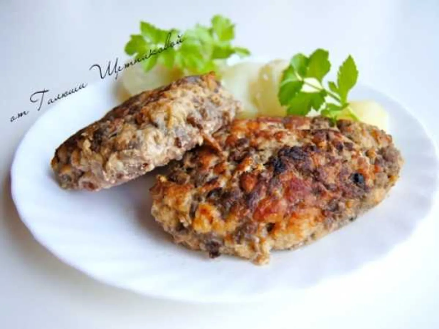 Chicken and chicken-heart cutlets recipe