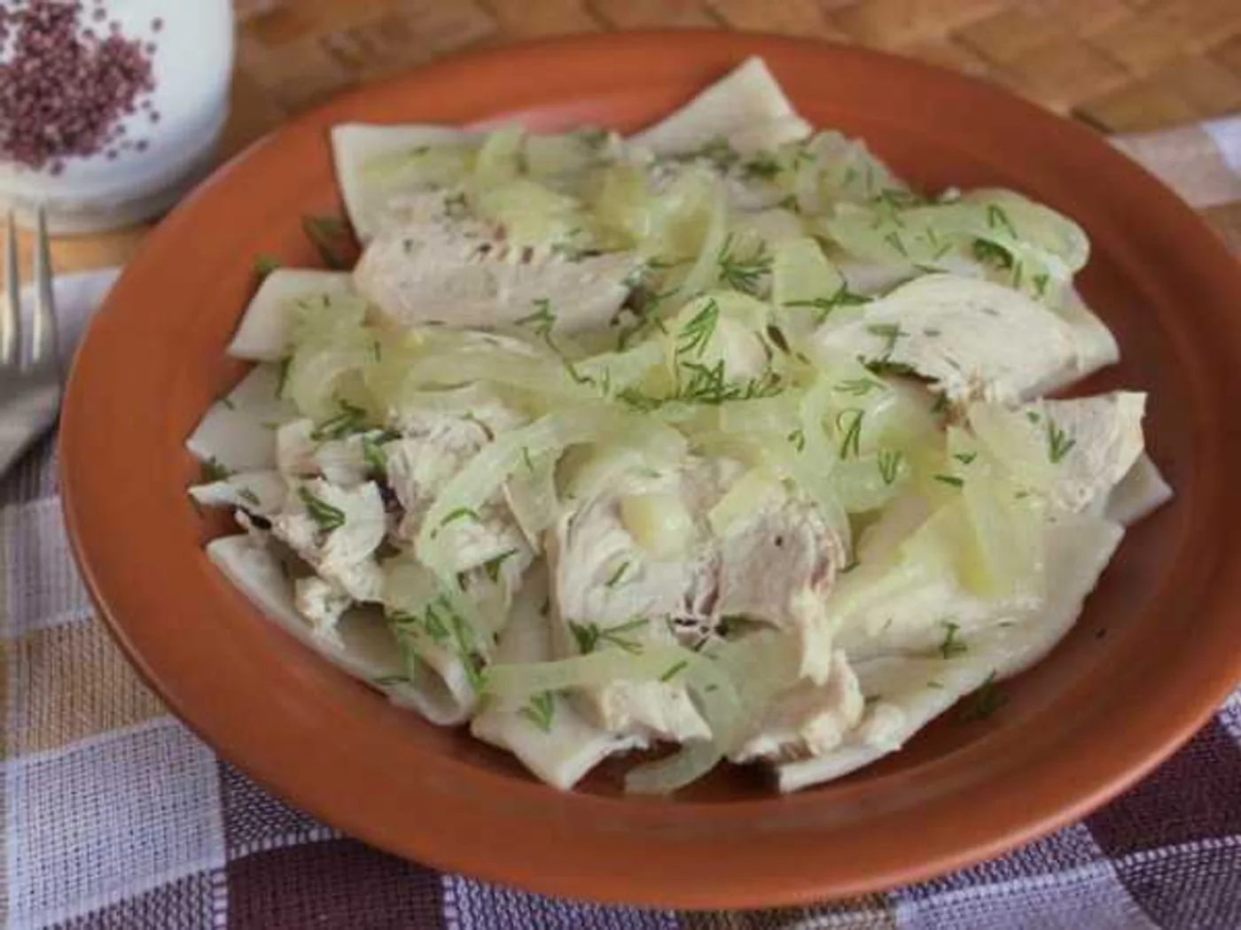 Chicken Beshbarmak recipe