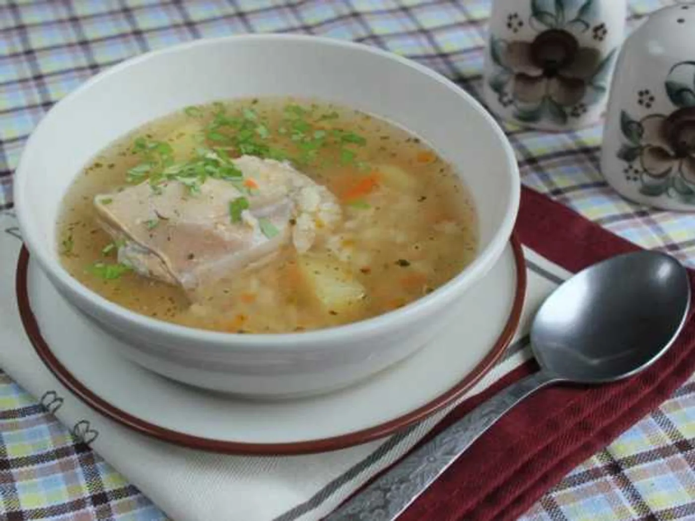 Chicken "Blowdown" soup recipe