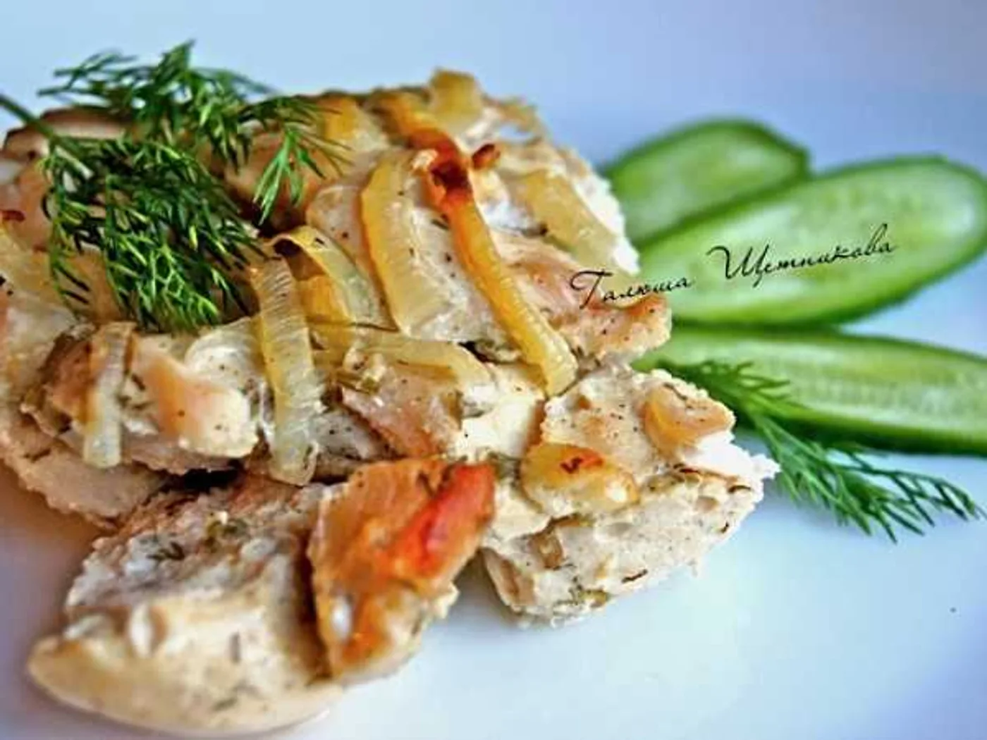 Chicken breast baked in kefir mustard sauce recipe
