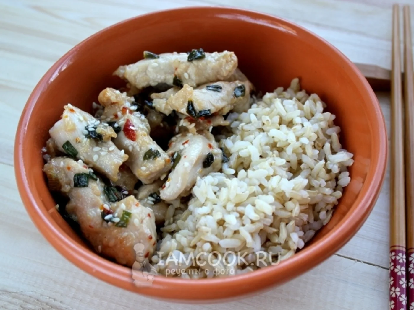 Chicken fillet in Chinese with sesame recipe