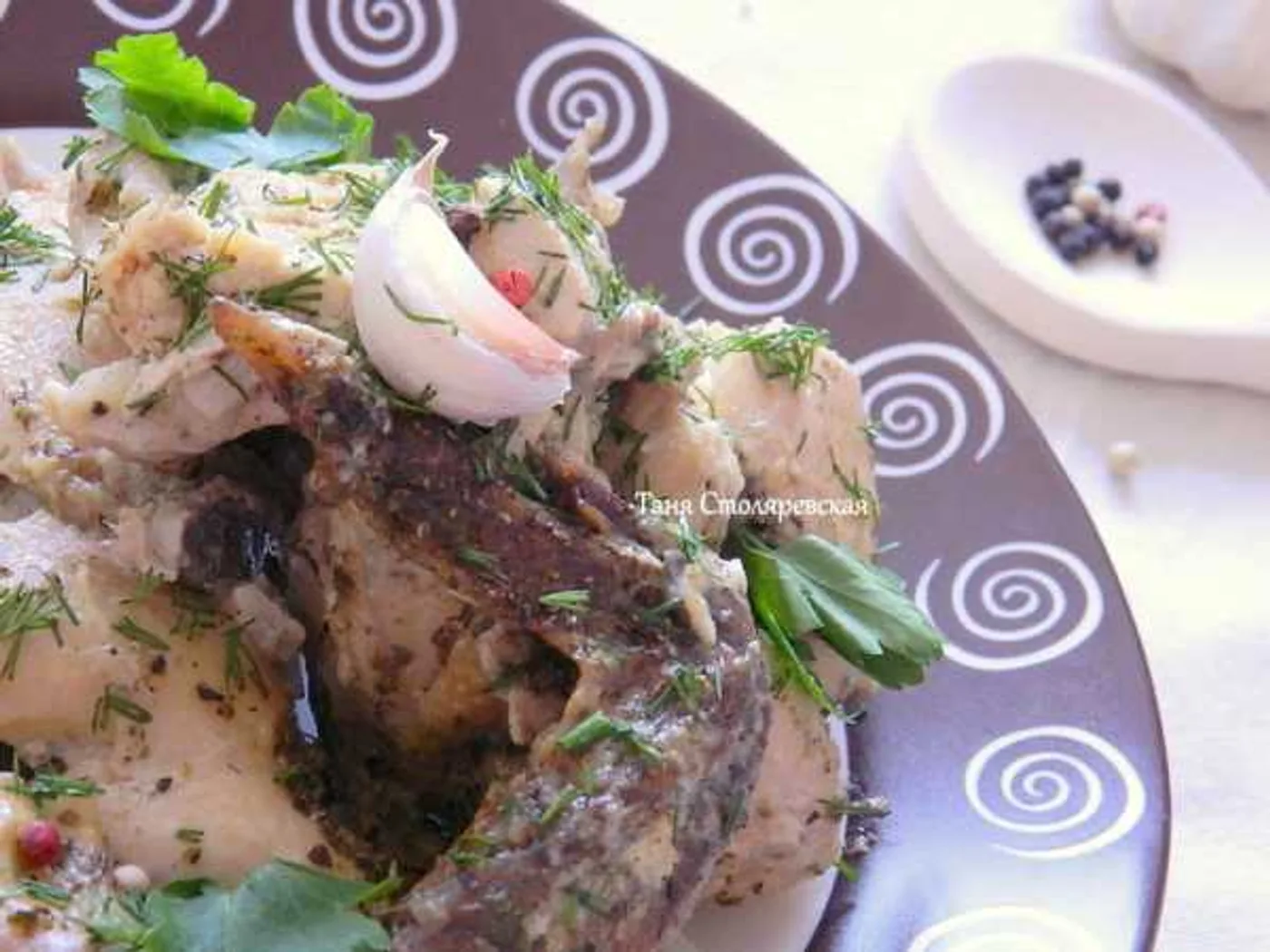 Chicken in milk baked in oven recipe