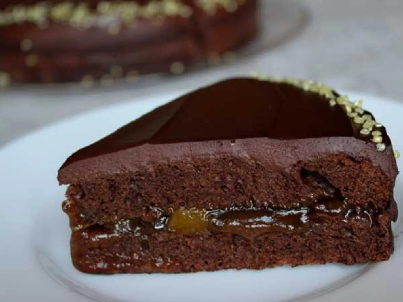 Chocolate cake "Sacher" classic recipe