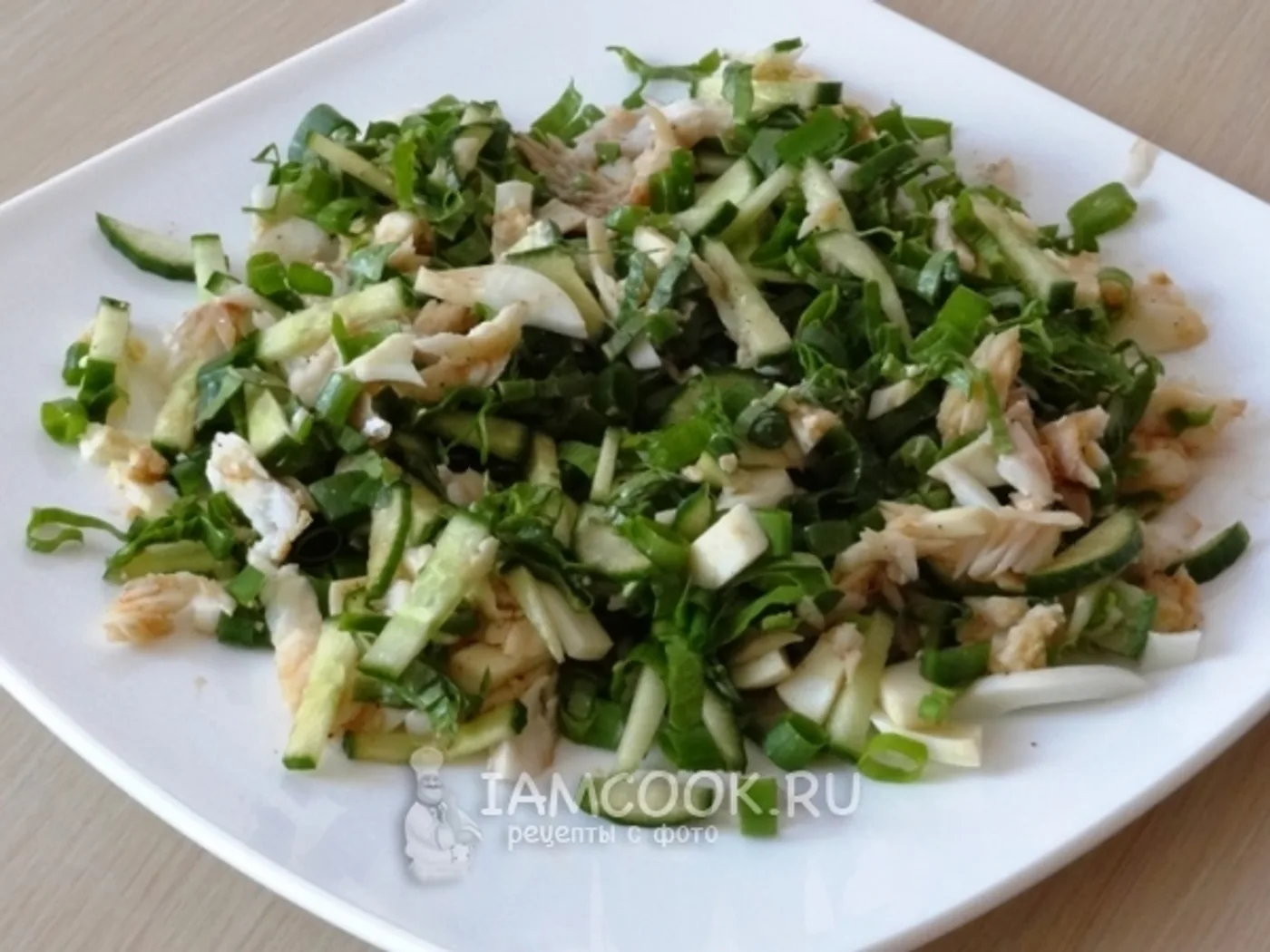 Cod and sorrel salad recipe