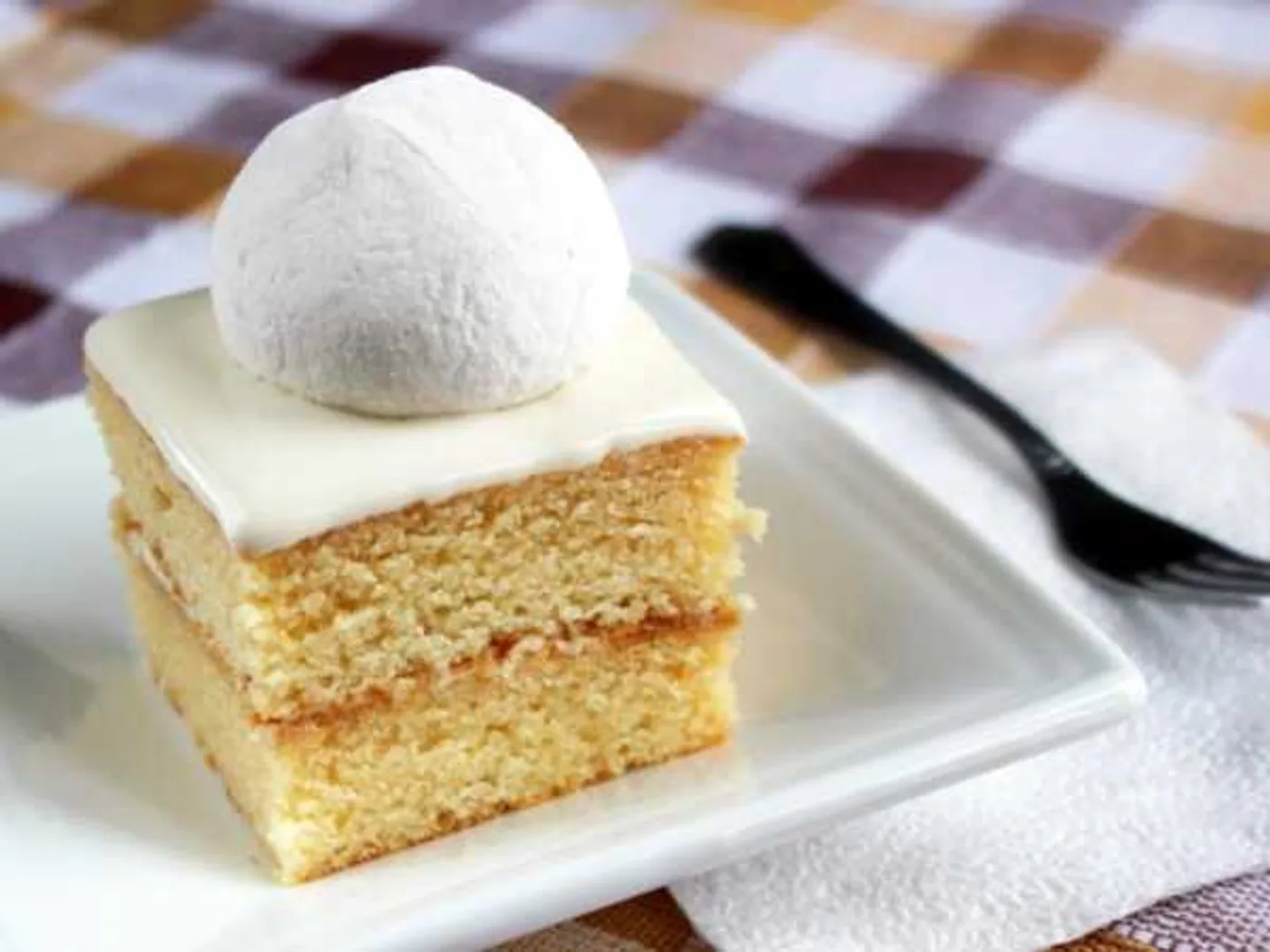 Condensed cake with curd-marshmallow cream recipe
