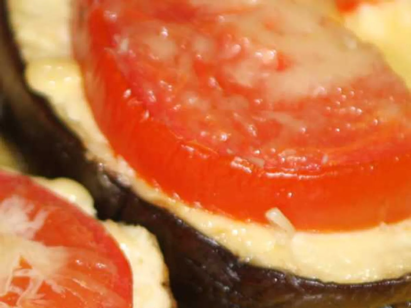 Eggplant baked with tomatoes and cheese recipe