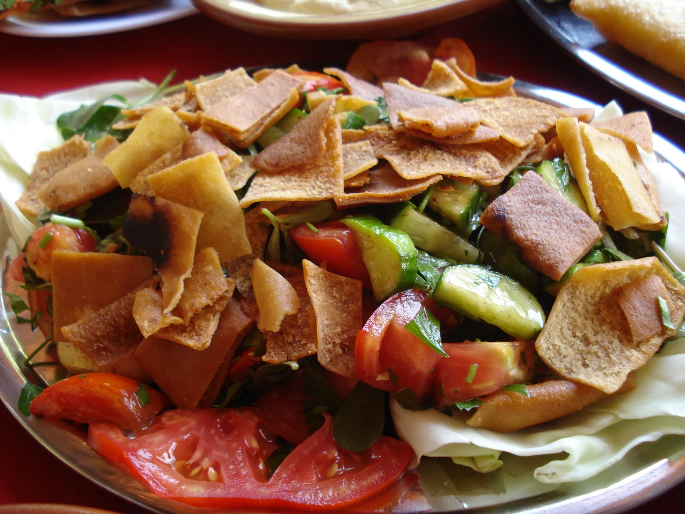 Fattoush prepared recipe