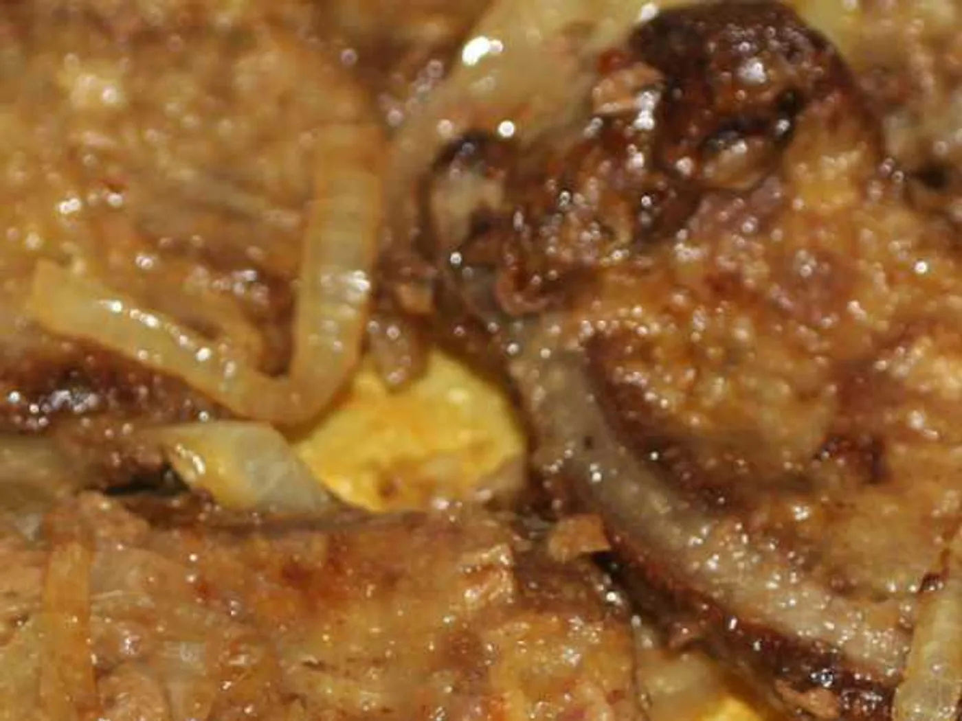 Fried beef liver with onions recipe
