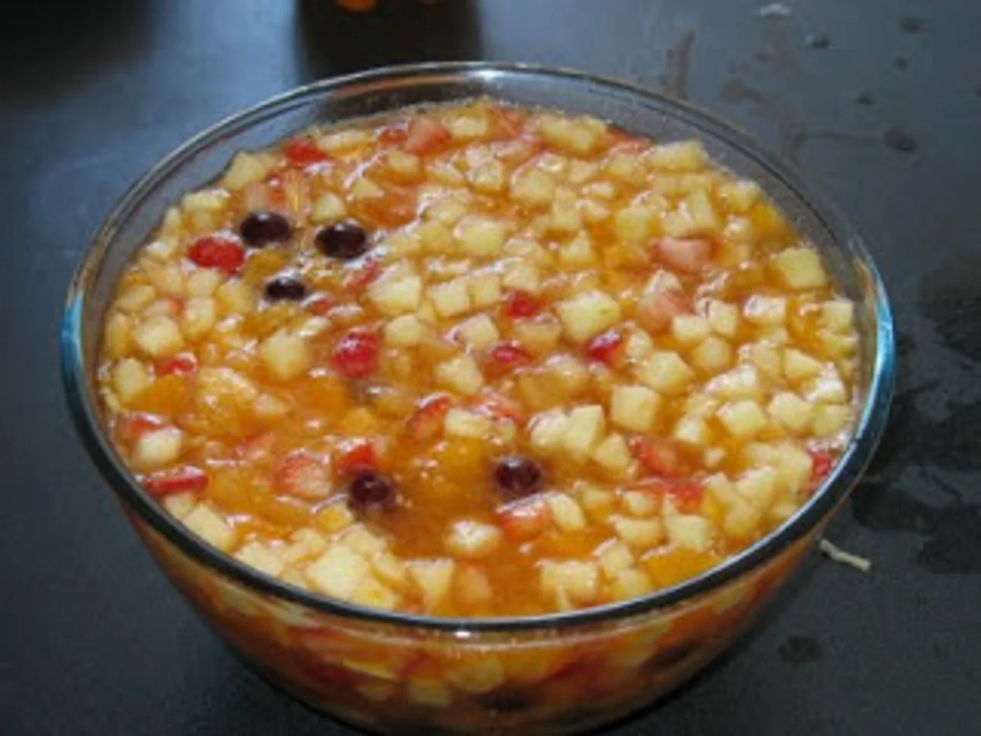Fruit Salad with Orange Soda (Ensalada de Fruta) prepared recipe