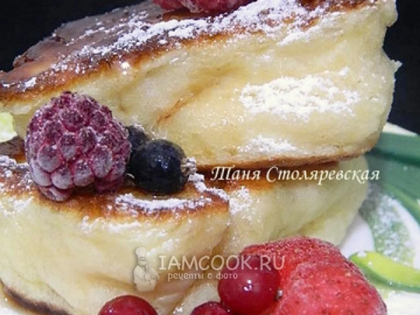 Grandma's pancakes are on yeast recipe