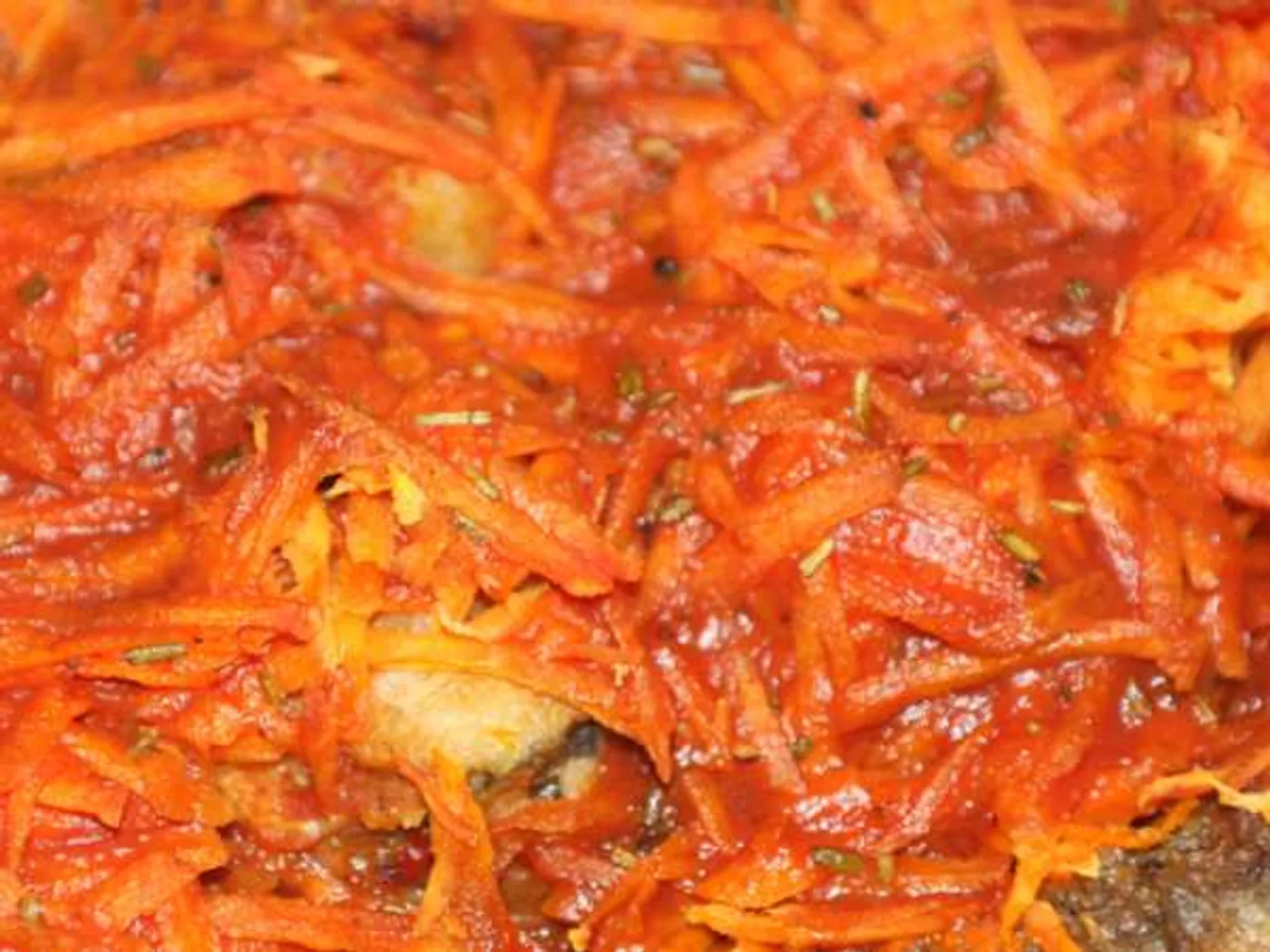Hake baked in carrot oven recipe