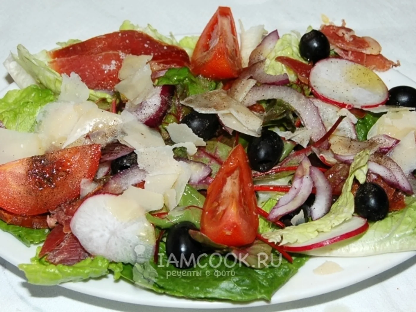Jamon salad recipe