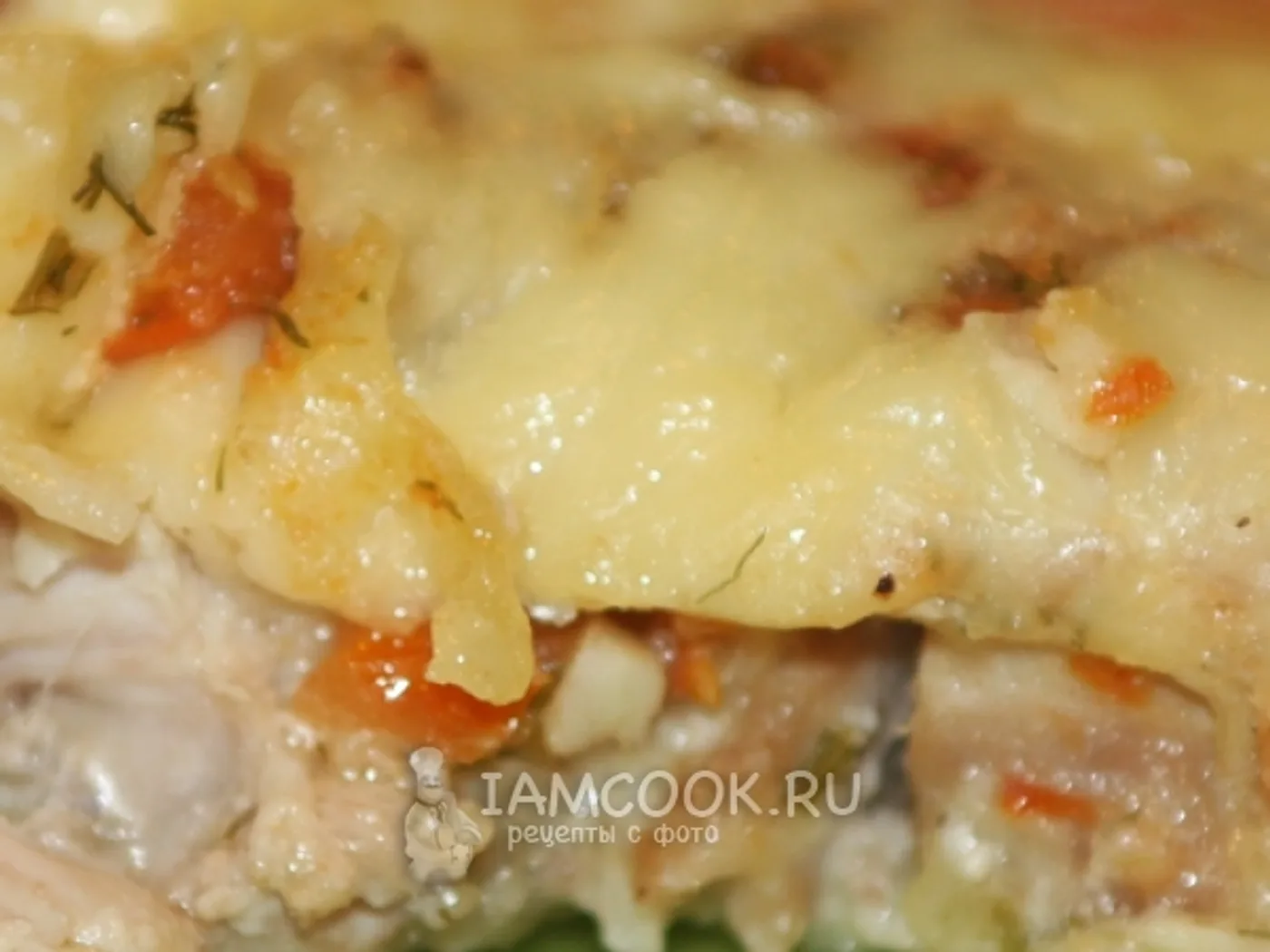 Lasagna with chicken and mushrooms recipe
