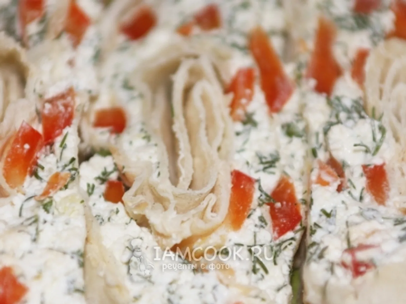 Lavash roll with cottage cheese recipe