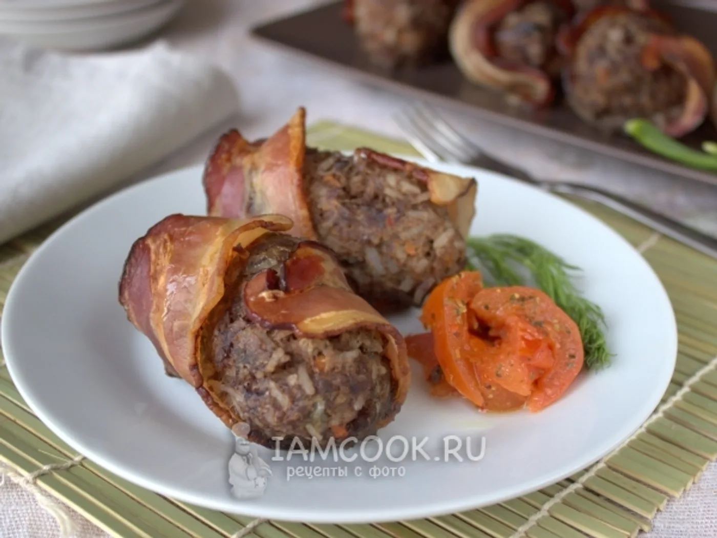 Lazy doves in bacon recipe