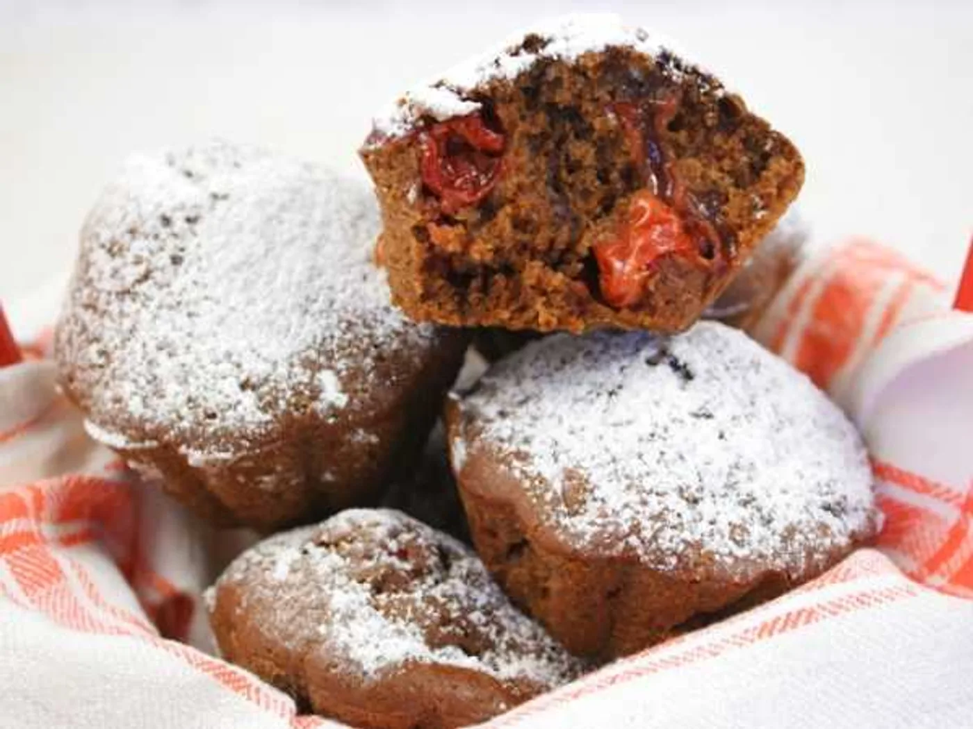 Lent chocolate cherry muffins recipe