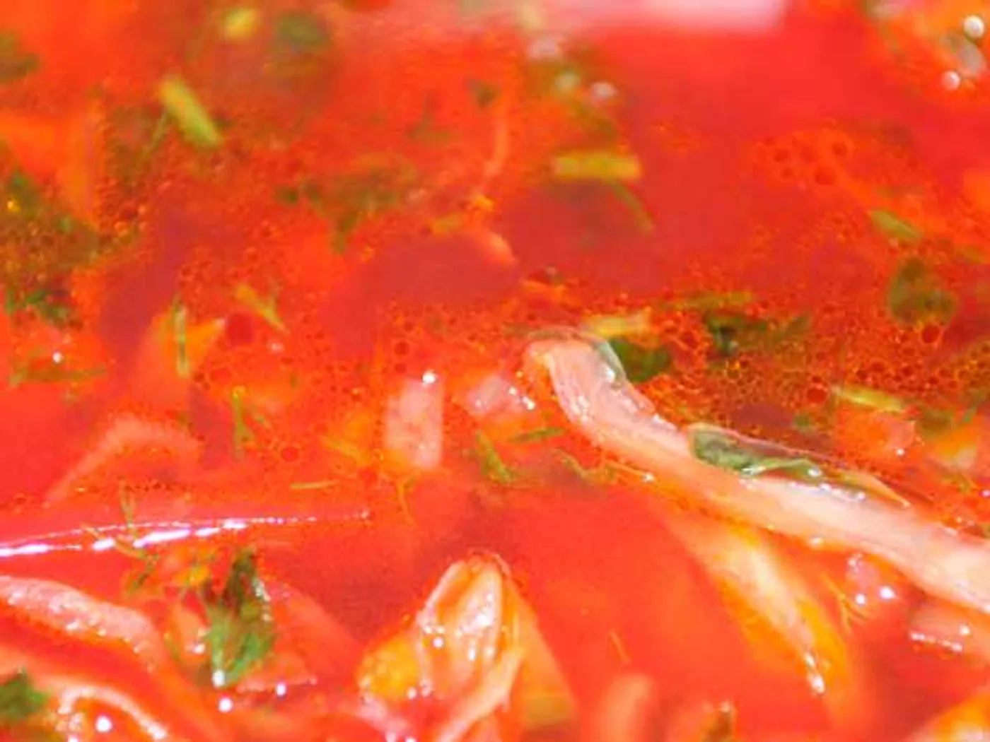 Lenten borscht with beans recipe
