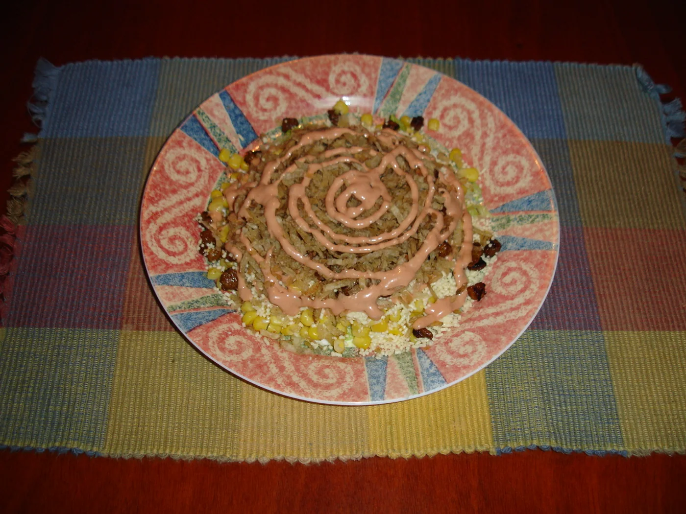 Mazorca Desgranada (Colombian Beef Salad) prepared recipe