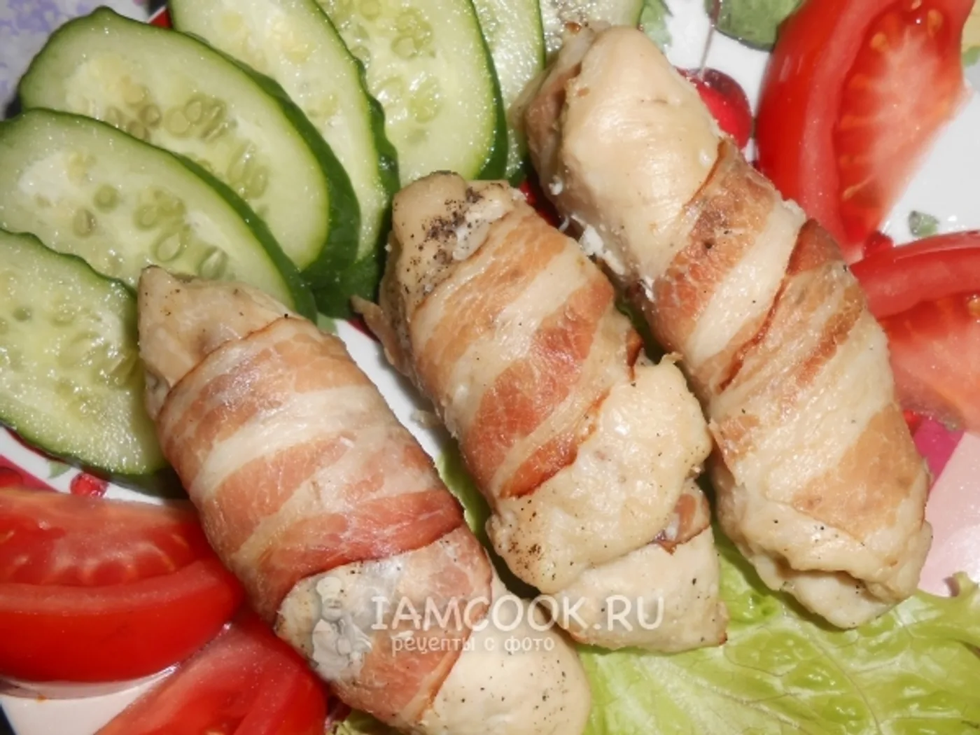 Milanese chicken roulades wrapped in bacon recipe