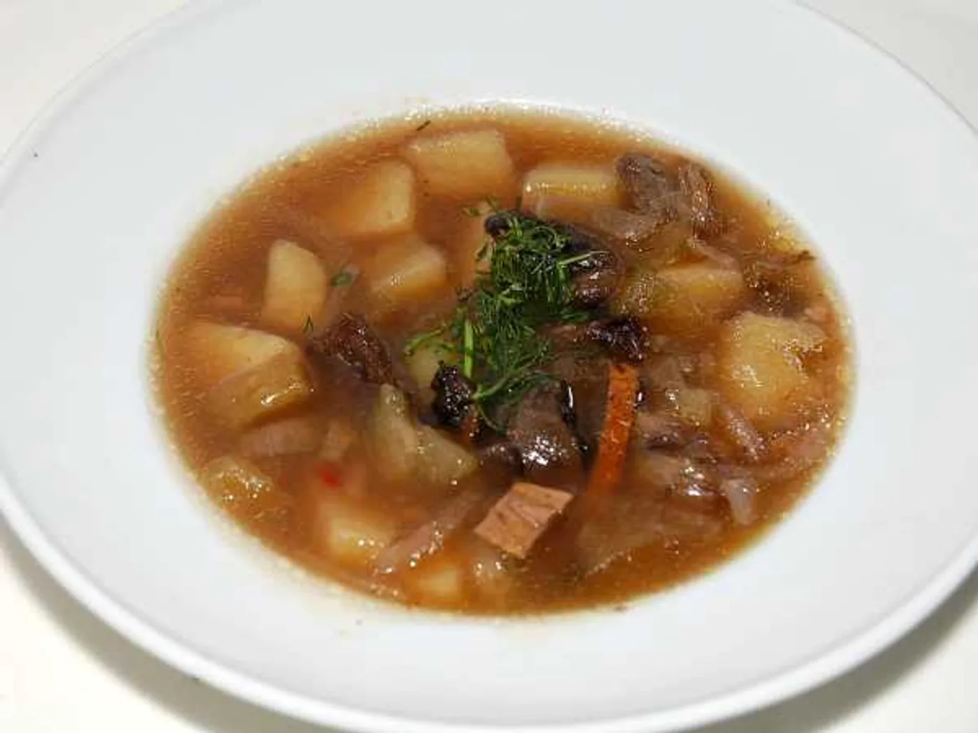 Mushroom soup from different mushrooms recipe
