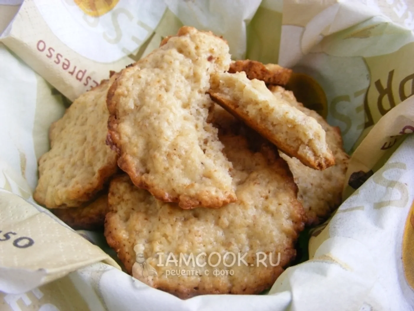 Oatmeal cookies "Husband's Smile" recipe