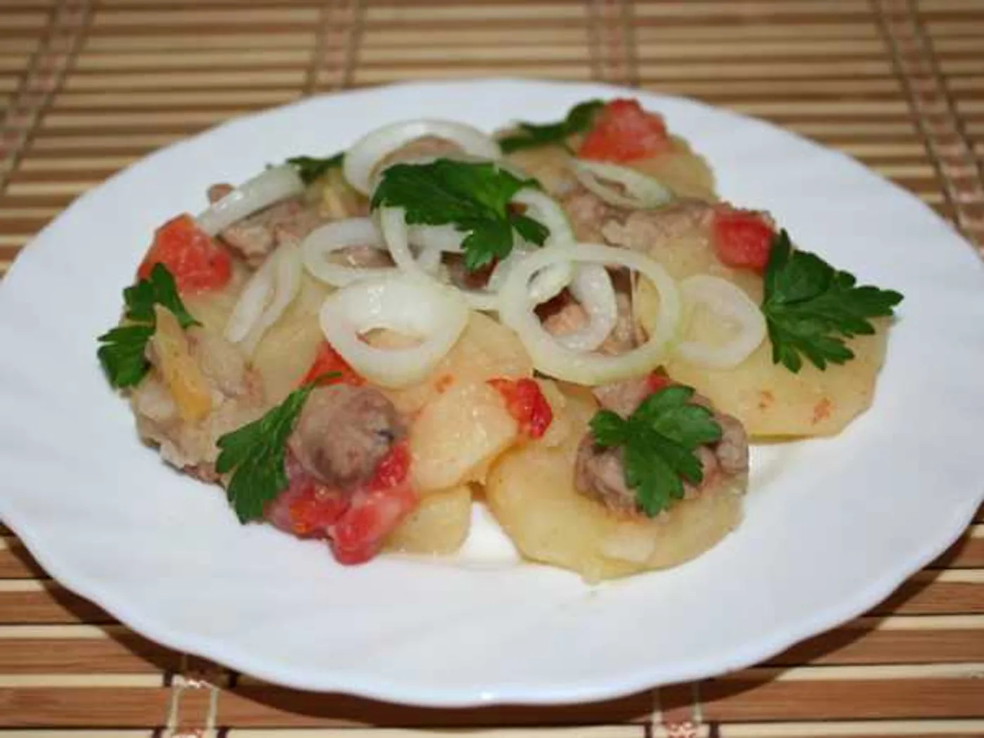 Ojahuri from pork in Georgian (in a pan) recipe
