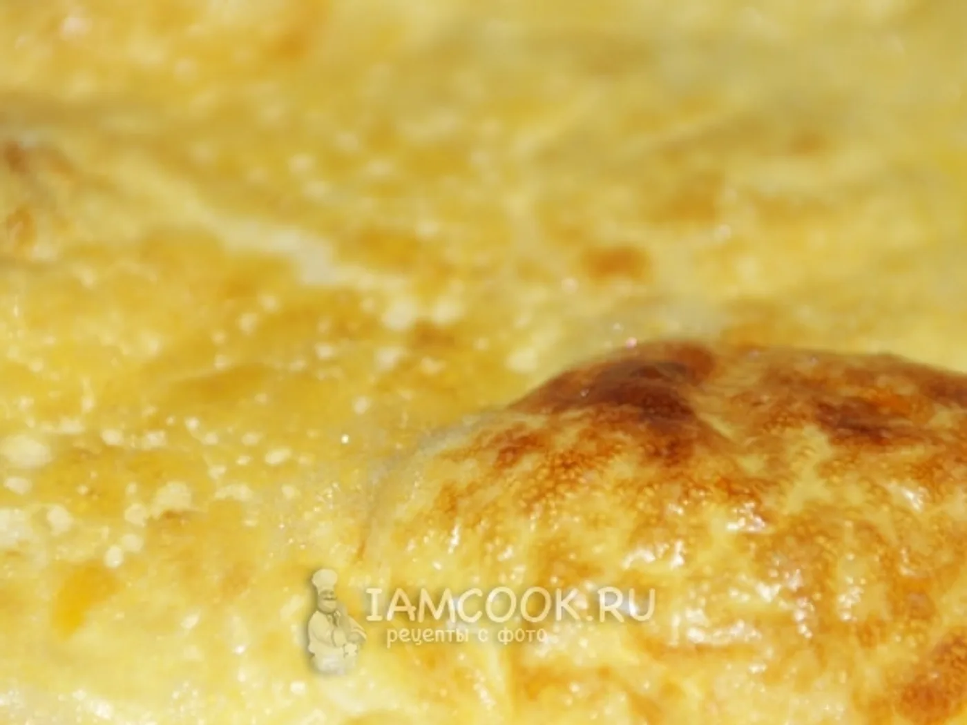 Omelet in the oven with milk recipe