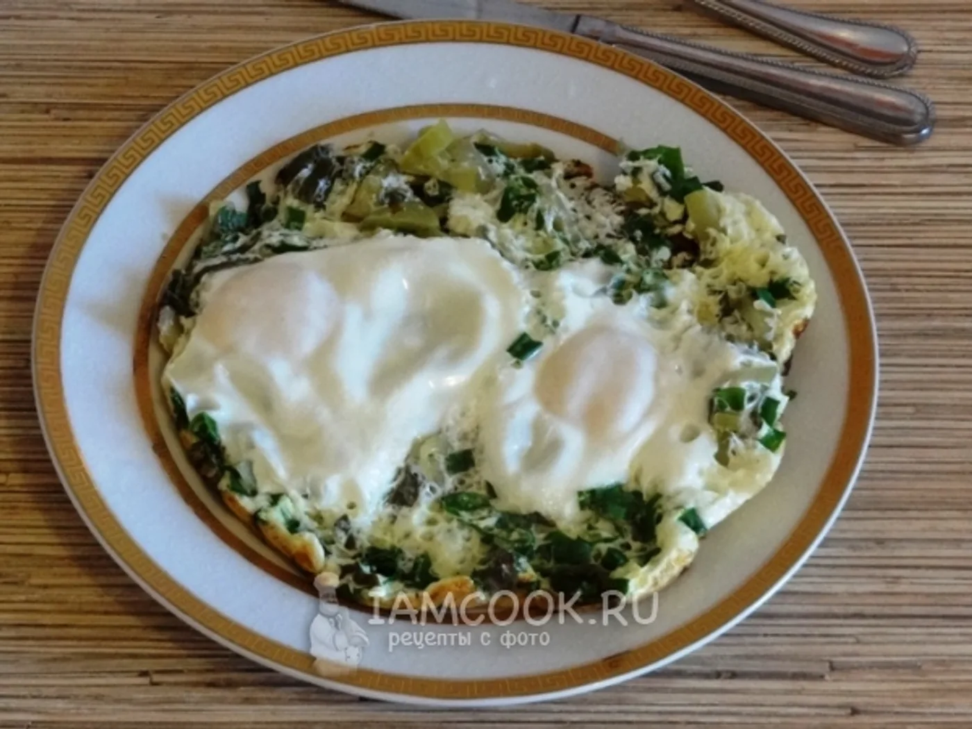 Omelette "Spring" with greenery recipe