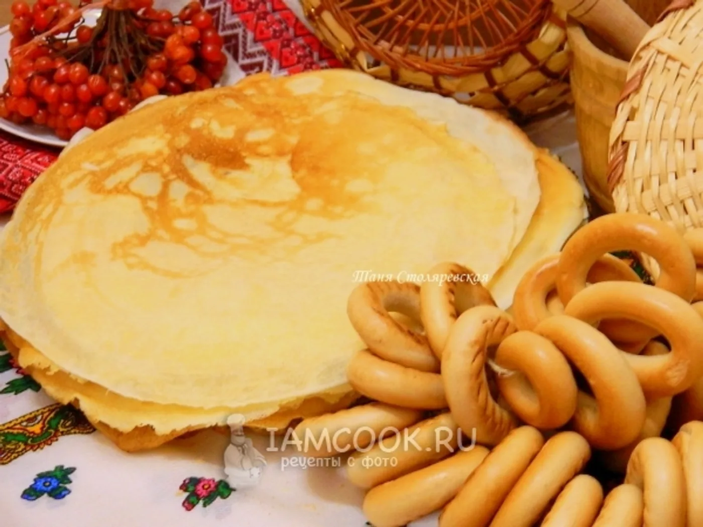 Pancakes on carbonated water recipe