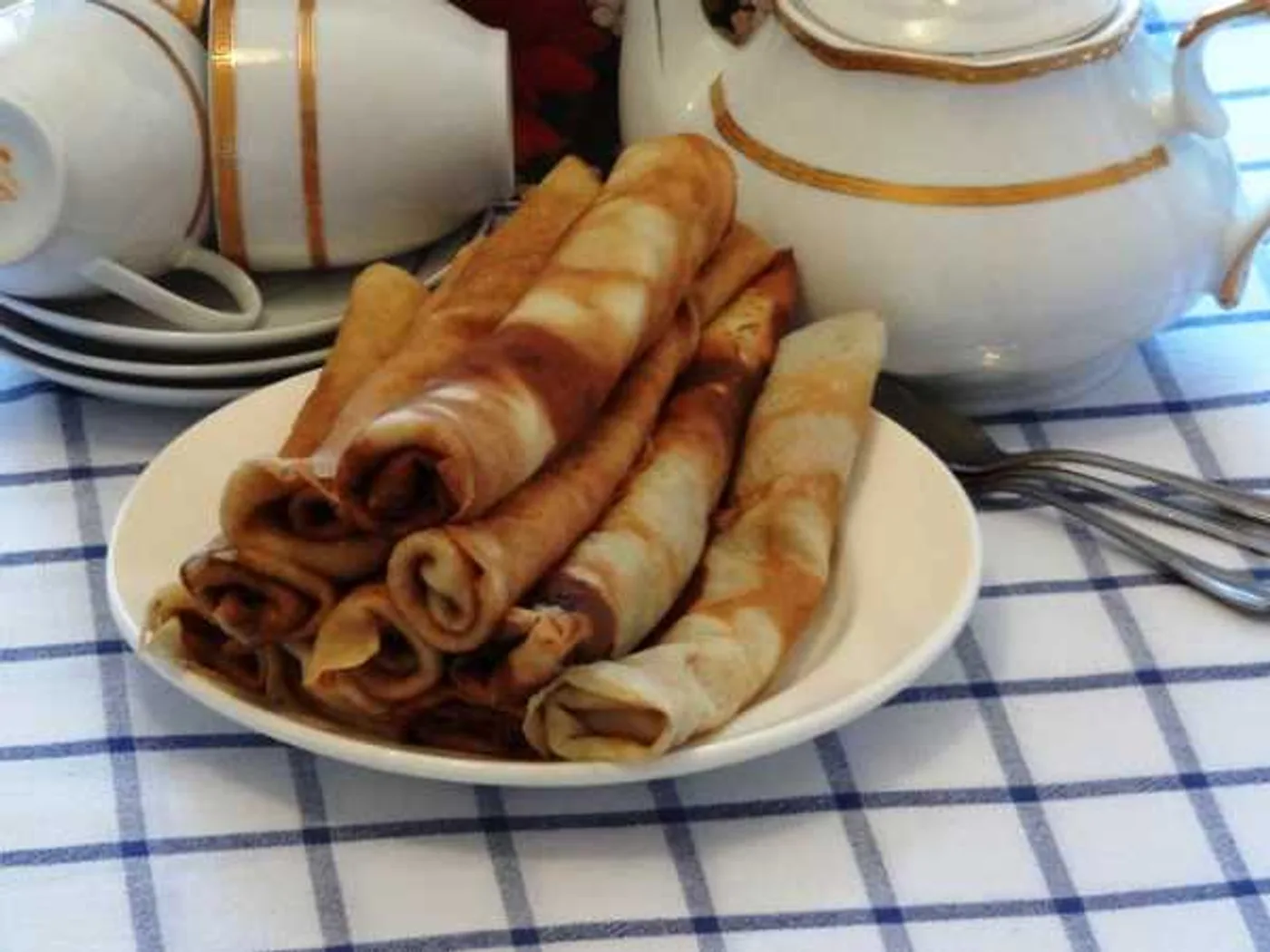 Pancakes on cream recipe